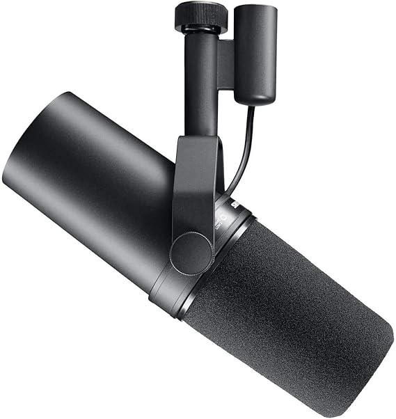 میکروفون داینامیک شور مدل SM7B Shure SM7B Microphone - Vocal Dynamic Studio Mic for Broadcast, Podcast, Recording, Gaming & Streaming, XLR, Rugged Construction, Detachable Windscreen, Smooth Sound, Warm Vocals, Wide-Range Frequency