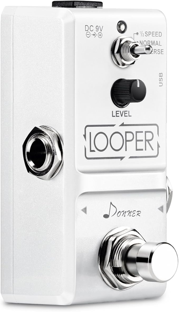 لوپر دونر donner  Donner Tiny Looper Guitar Effect Pedal 10 minutes of Looping 3 Modes