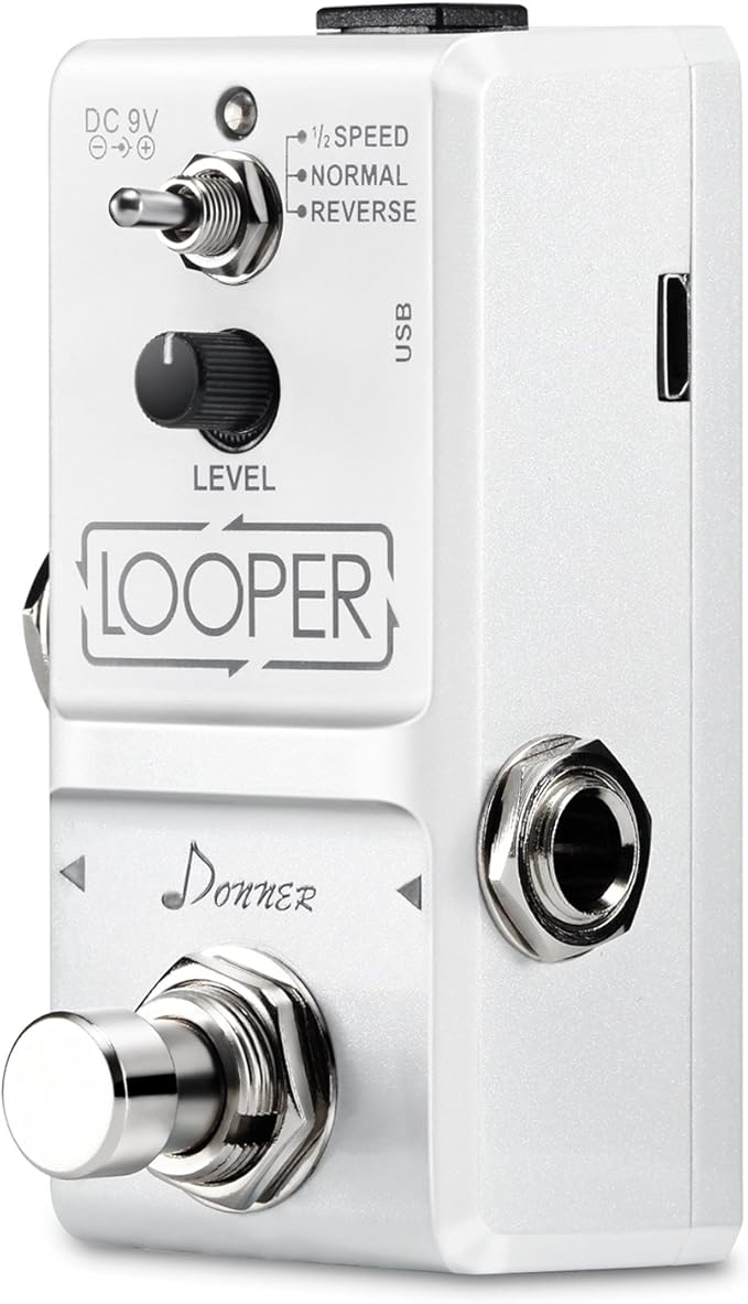 لوپر دونر donner  Donner Tiny Looper Guitar Effect Pedal 10 minutes of Looping 3 Modes