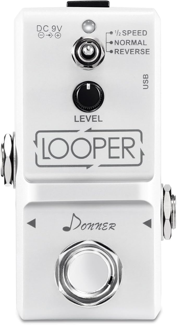 لوپر دونر donner  Donner Tiny Looper Guitar Effect Pedal 10 minutes of Looping 3 Modes
