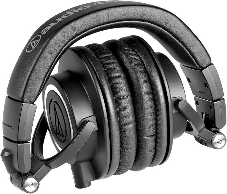 هدفون مانیتورینگ با سیم آدیو-تکنیکا مدل ATH-M50x Audio-Technica ATH-M50x Professional Studio Monitor Headphones, Black