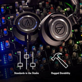 هدفون مانیتورینگ با سیم آدیو-تکنیکا مدل ATH-M50x Audio-Technica ATH-M50x Professional Studio Monitor Headphones, Black