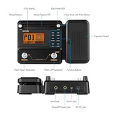 MU100 Guitar Multi-Effects Processor Electric Guitar Effect Pedal Supports 180s Loop Recording Tuner Tempo Rhythm Setting Scale & Chord Lesson Functions (BlackEU Plug) -Layfoo مولتی افکت muslady mu100