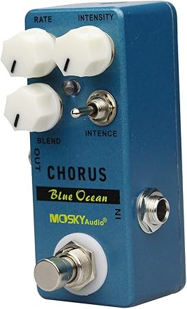 یونیت افکت کروس mosky blue ocean chorus MOSKYAudio Mini Blue Ocean Chorus Guitar Effect Pedal Single Pedal Effect True Bypass