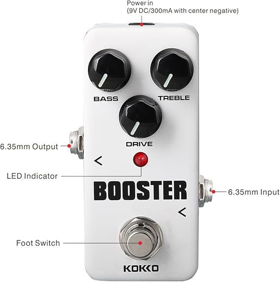 بوستر گیتار اکوستیکkokko kokko Acoustic Guitar Effect Pedal, Booster