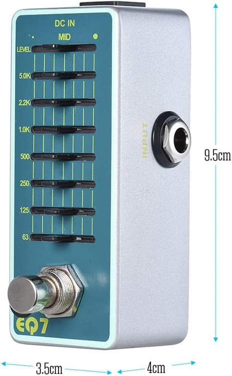 یونیت اکولایزر sasuori eno eq Sasuori ENO Guitar Equalizer Effect Pedal 7-Band EQ Full Metal Shell True Bypass EX EQ7