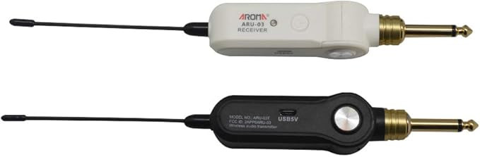 وایرلس حرفه ای Aroma aru03 Aroma ARU03 Wireless Transmitter and Receiver System for Guitar