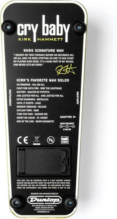 پدال cry baby دانلوپ JIM DUNLOP Kirk Hammett Cry Baby Wah (KH95)