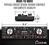 دیجی numark dj2go2 Numark DJ2GO2 Touch Compact DJ Controller with 2 Decks, Mixer, Audio Interface and Serato Lite