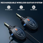 وایرلس گیتار لکاتو lekato lity l6 LEKATO Wireless Guitar System Rechargeable Transmitter & Receiver Digital System Cordless Guitar Cable Bass Jack Lead L6