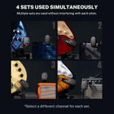 LEKATO Wireless Guitar System Rechargeable Transmitter & Receiver Digital System Cordless Guitar Cable Bass Jack Lead L6