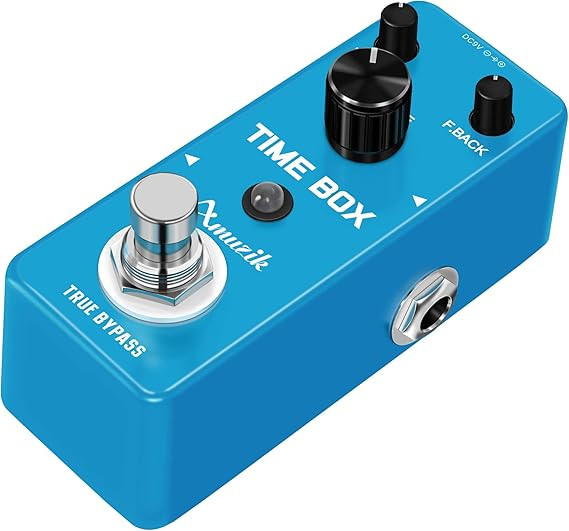 افکت یونیت دیلی Amuzik Amuzik Analog Delay Pedal Guitar Delay Effects Pedals Vintage Delay Effect with True Bypass Full Metal Shell Switching
