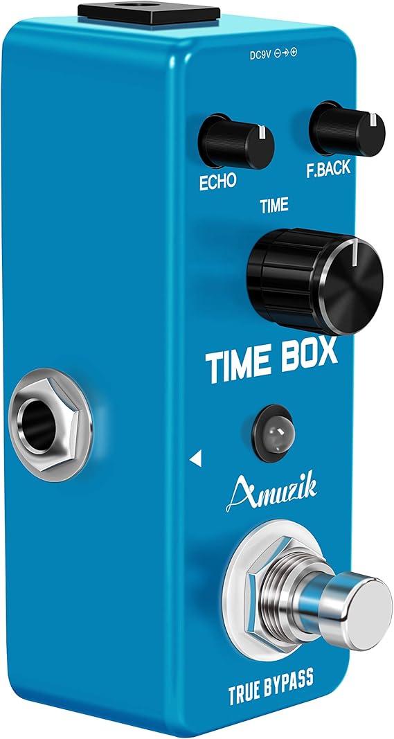 افکت یونیت دیلی Amuzik  Amuzik Analog Delay Pedal Guitar Delay Effects Pedals Vintage Delay Effect with True Bypass Full Metal Shell Switching
