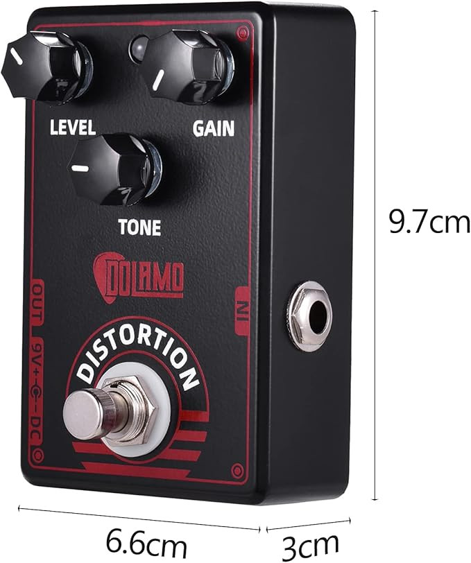 Dolamo D-4 High Gain Distortion Guitar Effect Pedal True British Style guitar pedal with True Bypass for guitar accessories