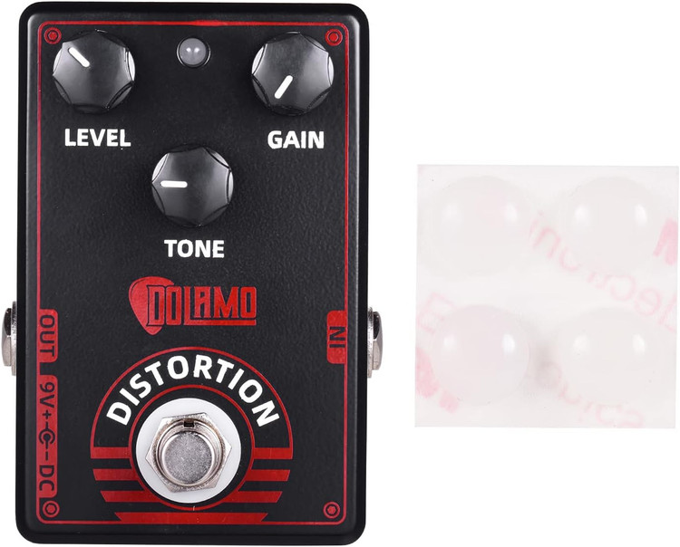 Dolamo D-4 High Gain Distortion Guitar Effect Pedal True British Style guitar pedal with True Bypass for guitar accessories