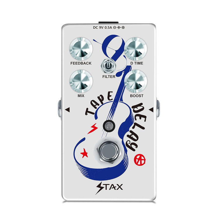 tape delay guitar effects pedal analog delay ech -mini true bypass