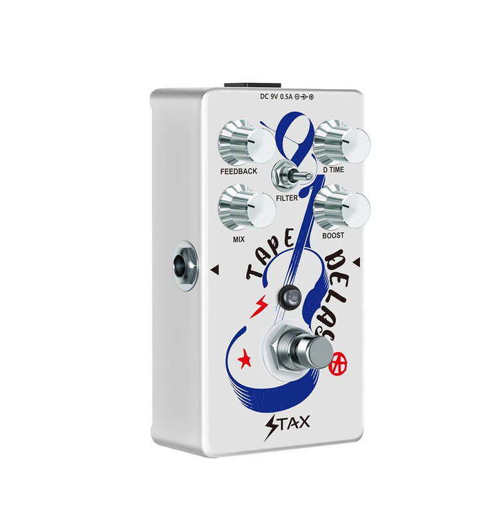 tape delay guitar effects pedal analog delay ech -mini true bypass