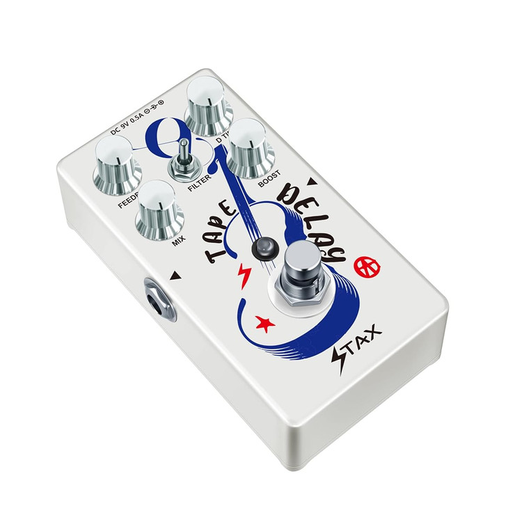 tape delay guitar effects pedal analog delay ech -mini true bypass