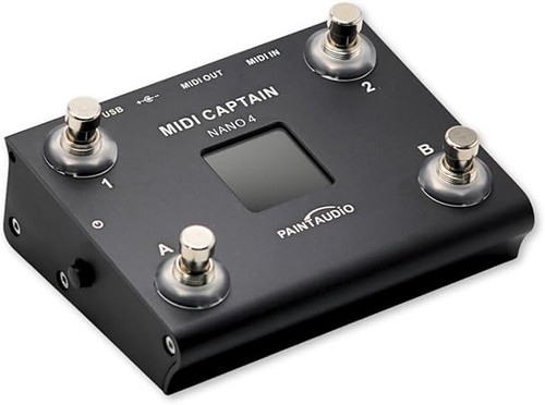 میدی کنترلر midi captain nano4 PAINTAUDIO Paint Audio MIDI Captain NANO 4 Foot Controller Multi-Effects Keyboards Synthesizer USB-MIDI DAW DSP Software USB-HID Support Multi-state Switch...