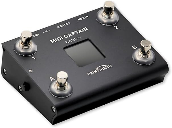 میدی کنترلر midi captain nano4 PAINTAUDIO Paint Audio MIDI Captain NANO 4 Foot Controller Multi-Effects Keyboards Synthesizer USB-MIDI DAW DSP Software USB-HID Support Multi-state Switch...