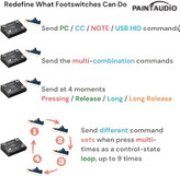 میدی کنترلر midi captain nano4 PAINTAUDIO Paint Audio MIDI Captain NANO 4 Foot Controller Multi-Effects Keyboards Synthesizer USB-MIDI DAW DSP Software USB-HID Support Multi-state Switch...