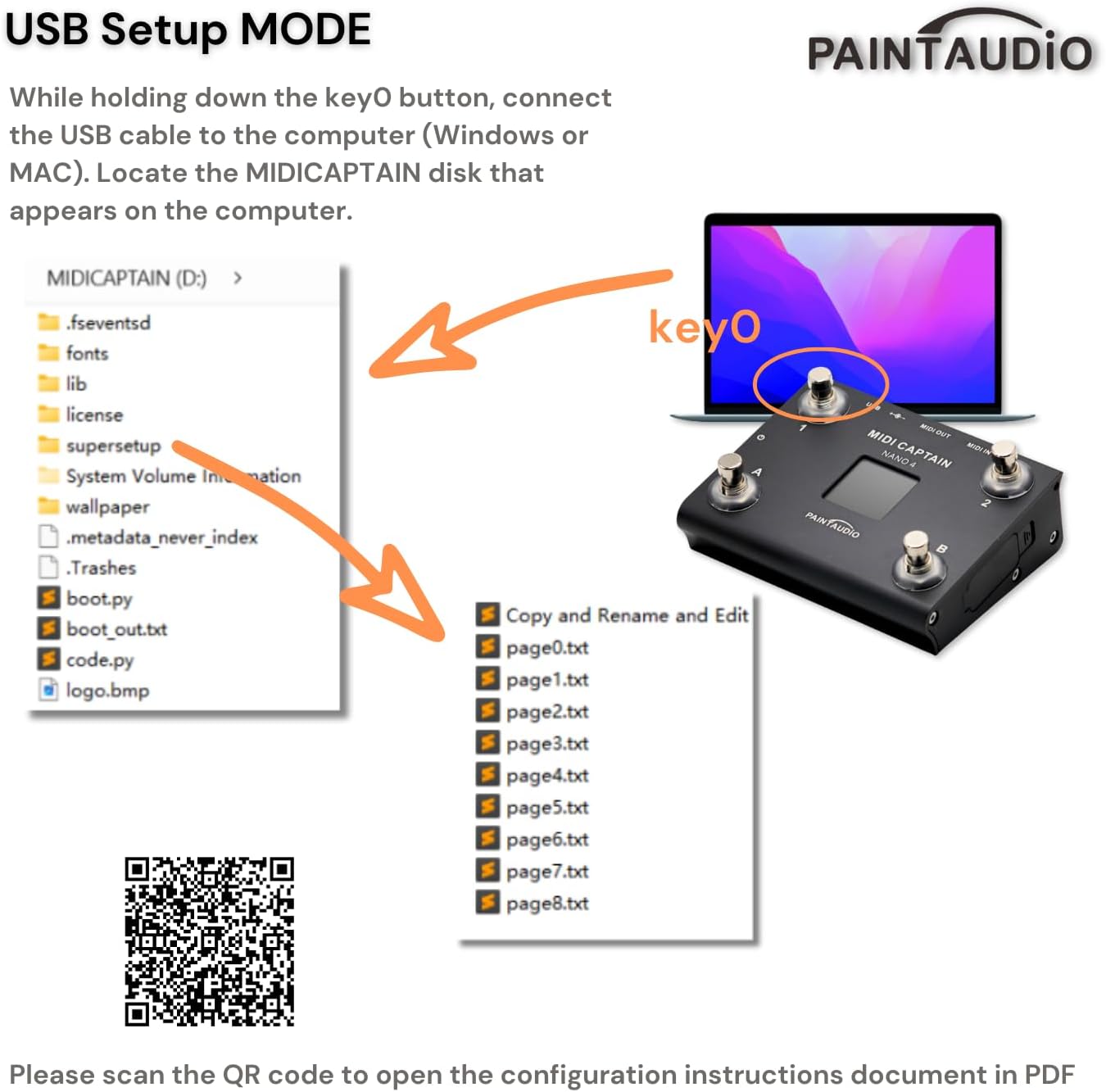 میدی کنترلر midi captain nano4 PAINTAUDIO Paint Audio MIDI Captain NANO 4 Foot Controller Multi-Effects Keyboards Synthesizer USB-MIDI DAW DSP Software USB-HID Support Multi-state Switch...