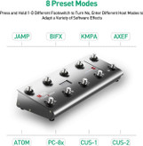میدی کنترلر melo audio midi commander MeloAudio MIDI Commander Guitar Floor Multi-Effects Portable and 8 Host Presets