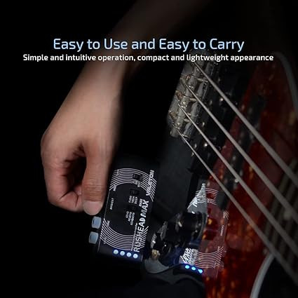 مولتی افکت پرتابل هدفون valeton rushead max Valeton Rushead Max Bass USB Chargable Portable Pocket Bass Headphone Amp Carry-On Bedroom Plug-In Multi-Effects