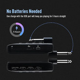 پلاگین مولتی افکت بلوتوث دار sonicake Amphonix SONICAKE Guitar Headphone Amp Plug-in USB Rechargable Portable Pocket Guitar Amplifier with Bluetooth Multi-Effects Clean Overdrive Distortion Modulation Delay and Reverb