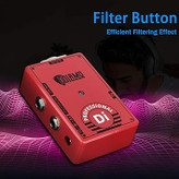 یونیت اکتیو ضبط حرفه ای dolamo Electric Guitar Professional Effect Pedal True Bypass Active DI Box - DC 9V Regular Adapter with XLR Out Line in Line Out Parallel Out