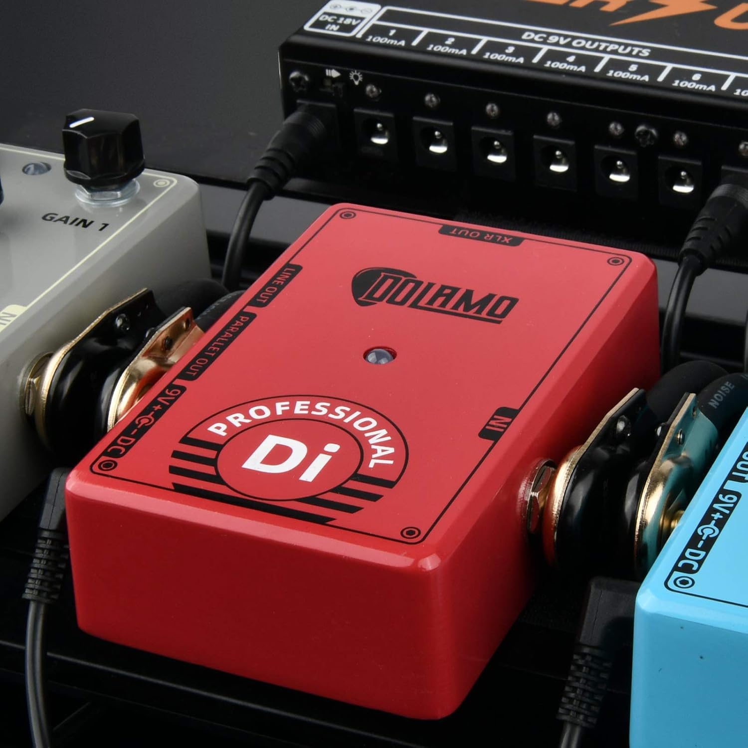 یونیت اکتیو ضبط حرفه ای dolamo Electric Guitar Professional Effect Pedal True Bypass Active DI Box - DC 9V Regular Adapter with XLR Out Line in Line Out Parallel Out