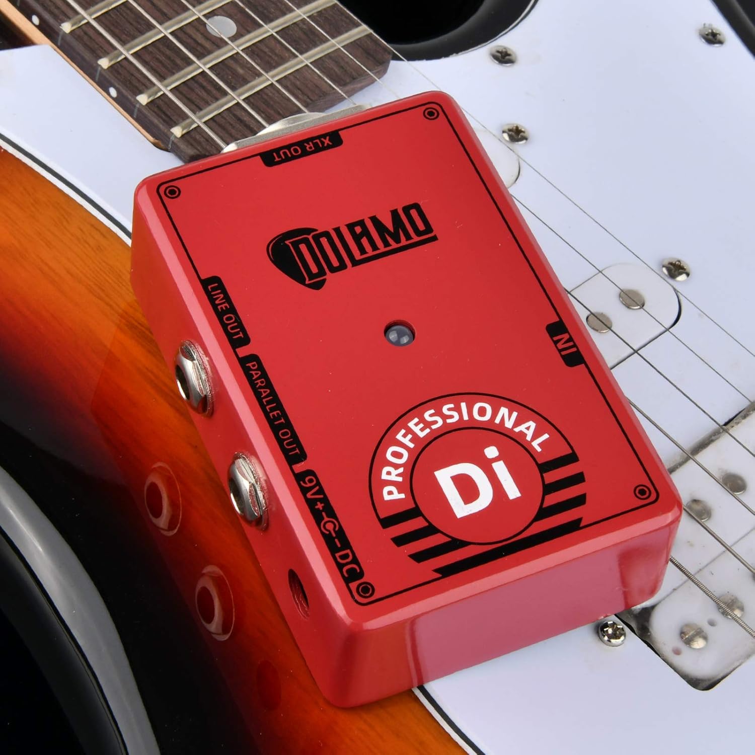 یونیت اکتیو ضبط حرفه ای dolamo Electric Guitar Professional Effect Pedal True Bypass Active DI Box - DC 9V Regular Adapter with XLR Out Line in Line Out Parallel Out