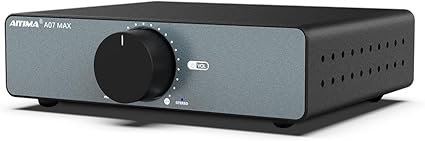 پری امپلیفایر Aiyima a07max AIYIMA A07 MAX 2 Channel Stereo Amplifier Home Audio 300W*2 TPA3255 Class D Power Amp/Bridgeable Mono Amplifier 600 Watt with 3.5mm Line Output for Passive Bookshelf Speakers+DC36V 6A Power Adapter