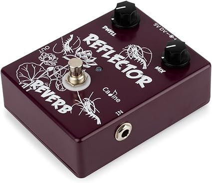 یونیت افکت ریورب کالین caline reverb reflector Caline Reverb Guitar Effects Pedal with True Bypass Aluminum Alloy Housing Reflector Brown CP-44
