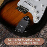 وایرلس گیتار m vave wp01 M-VAVE Wireless Guitar System – Superior Guitar Transmitter Receiver with 2.4G Wireless Technology, Enhancing Your Musical Performance with No Cables Needed