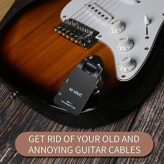 وایرلس گیتار m vave wp01 M-VAVE Wireless Guitar System – Superior Guitar Transmitter Receiver with 2.4G Wireless Technology, Enhancing Your Musical Performance with No Cables Needed