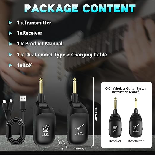وایرلس گیتار m vave wp01