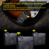 وایرلس گیتار m vave wp01 M-VAVE Wireless Guitar System – Superior Guitar Transmitter Receiver with 2.4G Wireless Technology, Enhancing Your Musical Performance with No Cables Needed