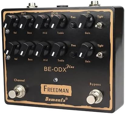 Demon Fx DemonFx Be-Odx Plus Overdrive Freedman BE-100 Electric Guitar Clone Pedal