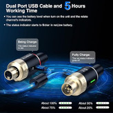 وایرلس میکرفون لکاتو lekato MW1 5.8g LEKATO 5.8GHz XLR Wireless Microphone Transmitter Receiver,XLR Microphone System Plug-on Rechargeable Mic Set for Dynamic Microphones, Audio Mixer, DSLR Camera, PA System