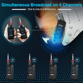 LEKATO 5.8Ghz Wireless Guitar Transmitter Receiver, Strong Anti-Interference Instrument Wireless System,Digital Audio Cordless Guitar Bass System High Frequency for Electric Guitars, Bass(WS90)