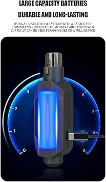 Wireless Microphone Transmitter Receiver Plugged Into XLR Wireless Microphone System for Dynamic 48v Condenser Mic, Easy to Use