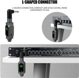 Wireless Microphone Transmitter Receiver Plugged Into XLR Wireless Microphone System for Dynamic 48v Condenser Mic, Easy to Use