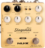 NUX Stageman Floor Acoustic Preamp/DI Pedal with Reverb/Chorus Effects and Looper