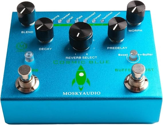 افکت یونیت ریورب حرقه ای Mosky cosmic blue