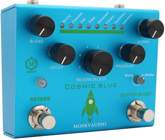 افکت یونیت ریورب حرقه ای Mosky cosmic blue