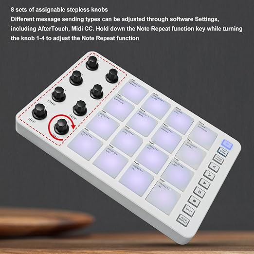 میدی کنترلر کیبورد کنترلر بلوتوث m vave smc pad