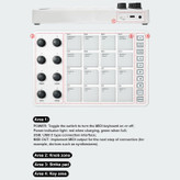 میدی کنترلر کیبورد کنترلر بلوتوث m vave smc pad