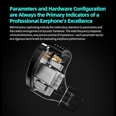 ایر مانیتور kz sonata14 Hifi KZ Sonata 14 Balanced Armature Drivers Headphone,in-Ear Monitor Earbuds for Audiophile s,KZ Flagship Balanced HiFi Earphones (with Switches, Black)