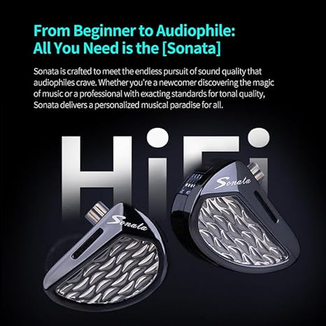 ایر مانیتور kz sonata14 Hifi KZ Sonata 14 Balanced Armature Drivers Headphone,in-Ear Monitor Earbuds for Audiophile s,KZ Flagship Balanced HiFi Earphones (with Switches, Black)